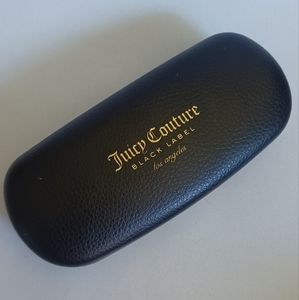 Juicy Couture Black Label Hard Glasses Case Sunglasses Case Black with Gold
